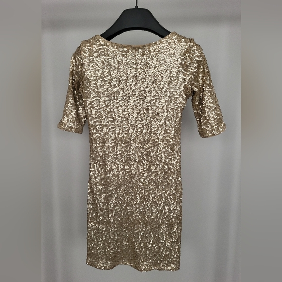 Abercrombie gold sequin XS dress - Picture 2 of 2